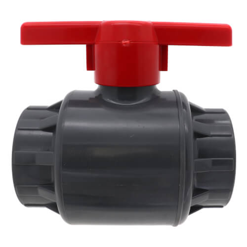 Main product image of 4" 770G SCH 80 Gray PVC Ball Valve (Solvent)