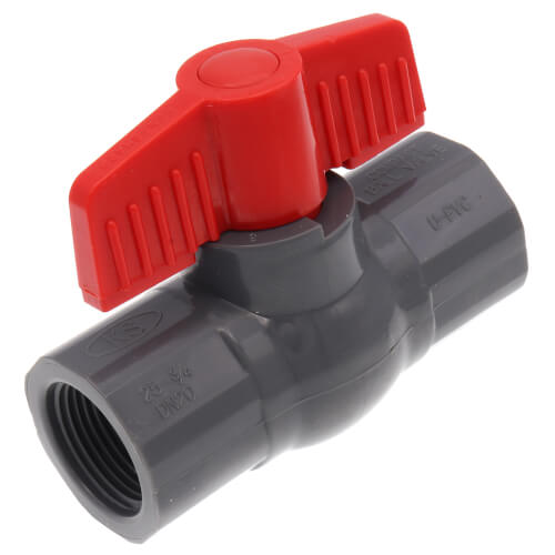 Main product image of 3/4" 770G SCH 80 Gray PVC Ball Valve (Threaded)