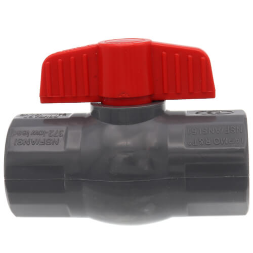 Main product image of 1-1/4" 770G SCH 80 Gray PVC Ball Valve (Threaded)