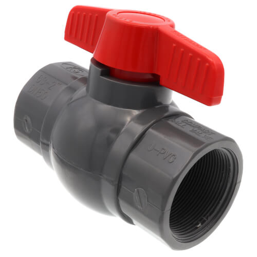 Main product image of 2" 770G SCH 80 Gray PVC Ball Valve (Threaded)