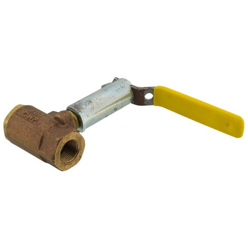 Main product image of 3/8" FNPT Full Port 2-Piece Ball Valve w/ Mounting Pad, Stainless Steel Ball & 2-1/4" Stem