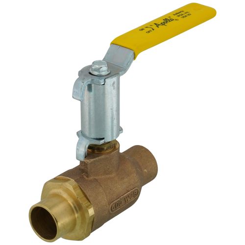 Main product image of 1" Solder Full Port 2-Piece Ball Valve w/ Stainless Steel Ball & 2-1/4" Stem