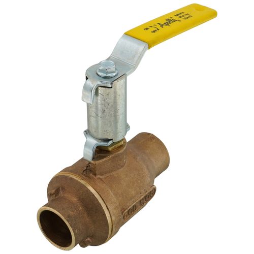 Main product image of 1-1/4" Solder Full Port 2-Piece Ball Valve w/ Stainless Steel Ball & 2-1/4" Stem