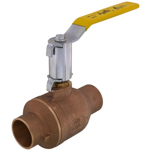 Main product image of 1-1/2" Solder Full Port 2-Piece Ball Valve w/ Stainless Steel Ball & 2-1/4" Stem