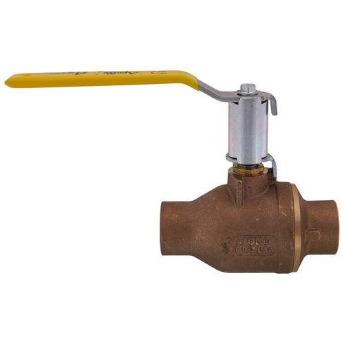 Main product image of 1-1/2" Solder Full Port 2-Piece Ball Valve w/ Stainless Steel Ball & 2-1/4" Stem
