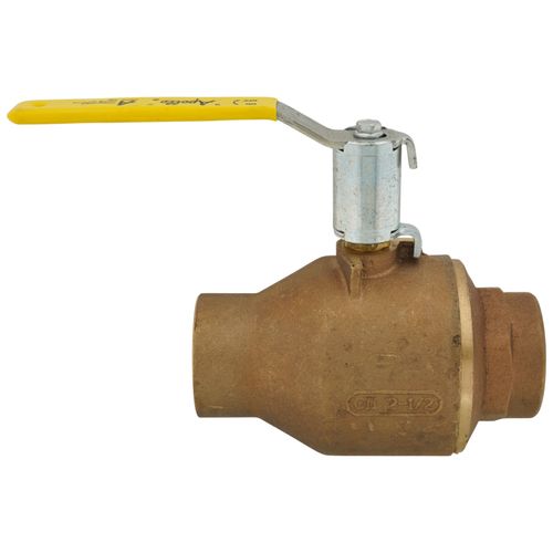 Main product image of 2-1/2" Solder Full Port 2-Piece Ball Valve w/ Stainless Steel Ball & 2-1/4" Stem