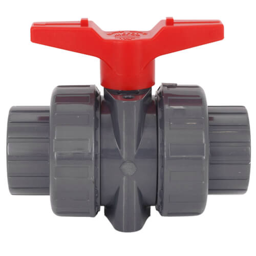 Main product image of 1-1/4" 772ST SCH 80 Gray True Union PVC Ball Valve (Solvent & Threaded)