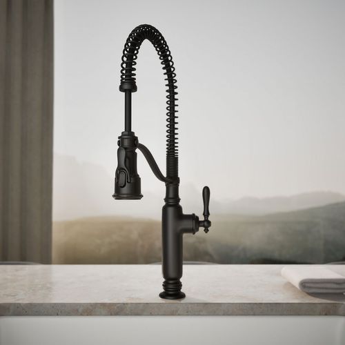Main product image of Tournant Semi-Professional 1-Handle Pull Out Kitchen Faucet with Spray (Matte Black), K-77515-BL