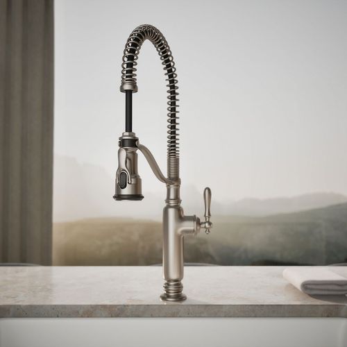 Main product image of Tournant Semi-Professional 1-Handle Pull Out Kitchen Faucet with Spray (Stainless Steel), K-77515-VS