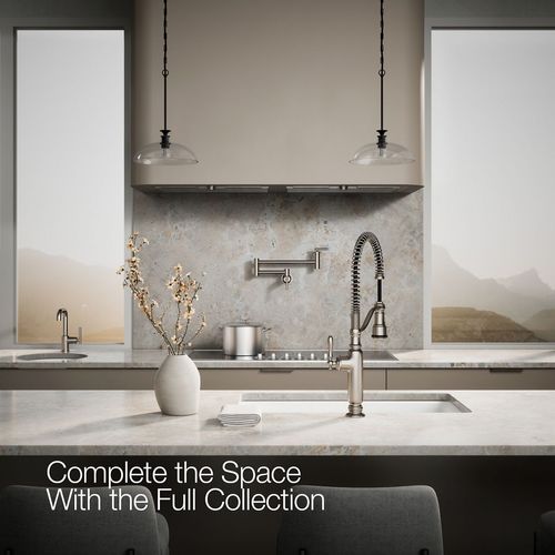 Main product image of Tournant Semi-Professional 1-Handle Pull Out Kitchen Faucet with Spray (Stainless Steel), K-77515-VS