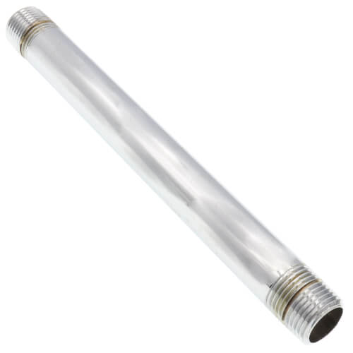 Main product image of 1/2" x 8" Chrome Brass Nipple (Lead Free)