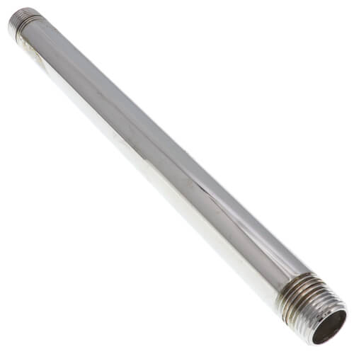 Main product image of 1/2" x 10" Chrome Brass Nipple (Lead Free)