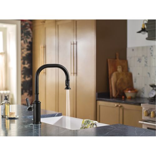 Main product image of Smyth One-handle High Arc Pulldown Kitchen Faucet (Matte Black), 7770BL