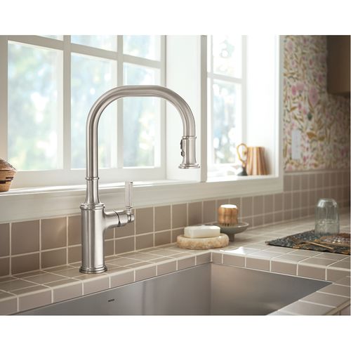 Main product image of Smyth One-handle High Arc Pulldown Kitchen Faucet (Spot Resist Stainless), 7770SRS