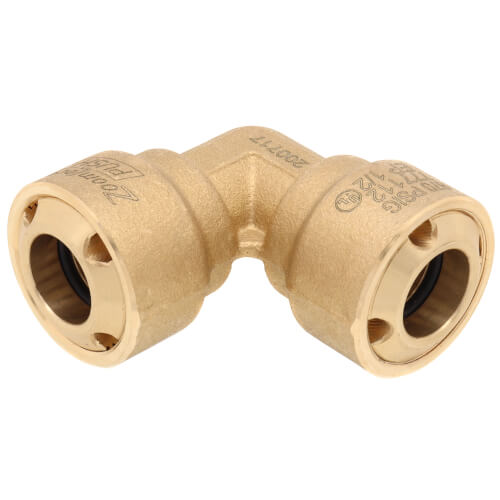 Main product image of 1/2" ZoomLock PUSH R410A Optimized 90-Degree Elbow (PZKP-90E8-HNBR)