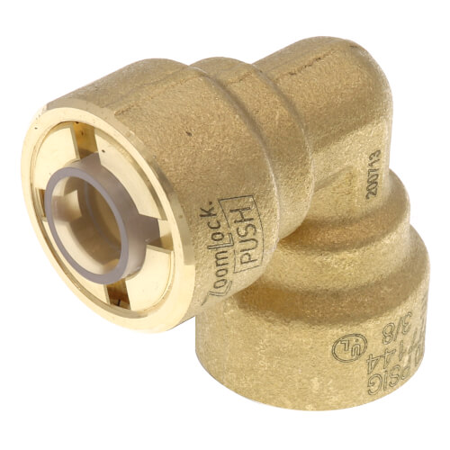 Main product image of 3/8" ZoomLock PUSH Removable 90-Degree Elbow (PZKPR-90E6)