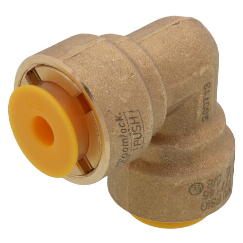 Main product image of 5/8" ZoomLock PUSH Removable 90-Degree Elbow (PZKPR-90E10)