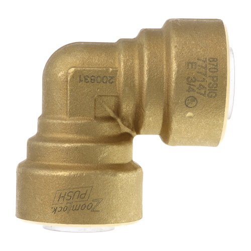 Main product image of 3/4" ZoomLock PUSH Removable 90-Degree Elbow (PZKPR-90E12)