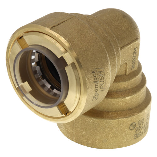 Main product image of 7/8" ZoomLock PUSH Removable 90-Degree Elbow (PZKPR-90E14)