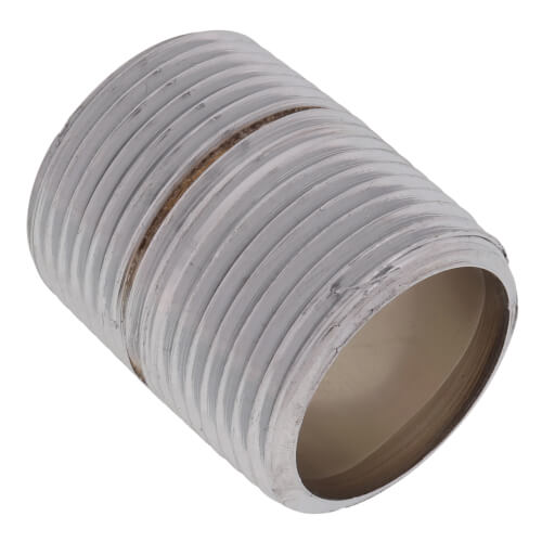 Main product image of 1" x Close Chrome Brass Nipple (Lead Free)