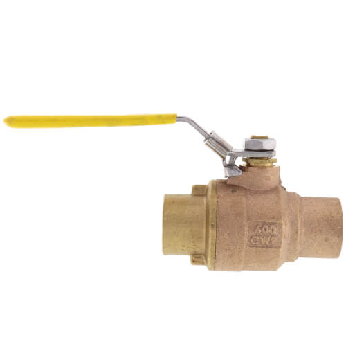 Main product image of 1" Full Port Contractor Series Sweat Ball Valve w/ Locking Handle (68 Cv)