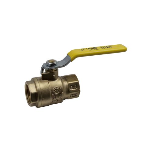 Main product image of 2" Threaded Full Port Brass Ball Valve w/ SS Ball & Stem, 77F14801
