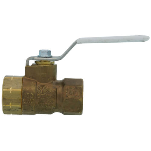 Main product image of 1/2" FNPT 77FLF-100 Series Brass Full Port 600# Brass Ball Valve (Lead Free)
