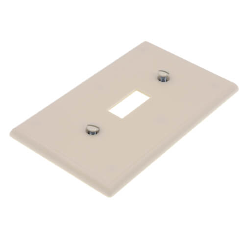 Main product image of 1-Gang Electrical Wall Plate, Toggle Switch (Light Almond)