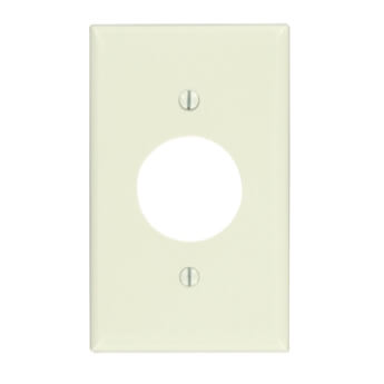 Main product image of 1-Gang Electrical Wall Plate, 1.406 Inch Hole, Device Mount (Light Almond)
