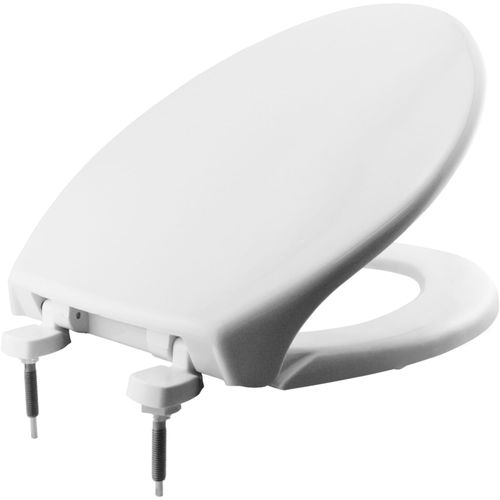Main product image of Elongated Hospitality Plastic Toilet Seat, STA-TITE, DuraGuard (White)
