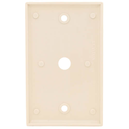 Main product image of 1-Gang Electrical Wall Plate, .406 Inch Hole, Box Mount (Light Almond)