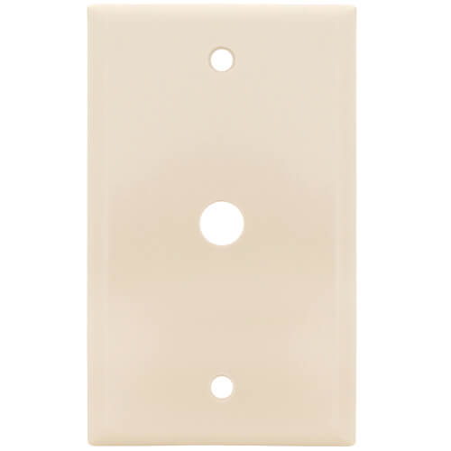 Main product image of 1-Gang Electrical Wall Plate, .406 Inch Hole, Box Mount (Light Almond)