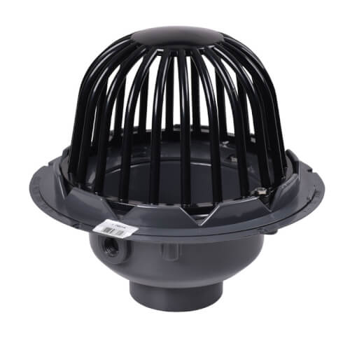Main product image of 4" PVC Roof Drain w/ Plastic Dome