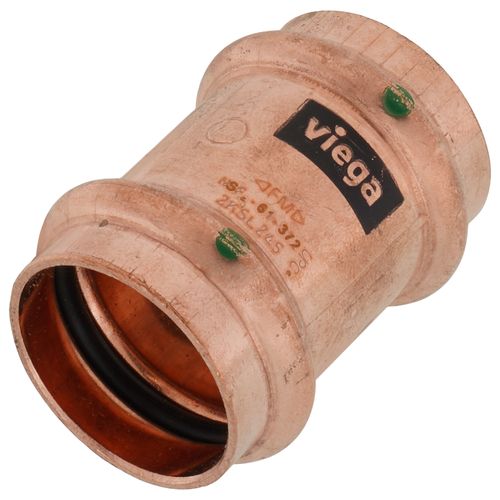 Main product image of 1" ProPress Copper Coupling w/ Stop