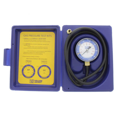 78055 Yellow Jacket 78055 Gas Pressure Test Kit (0 10" W.C)