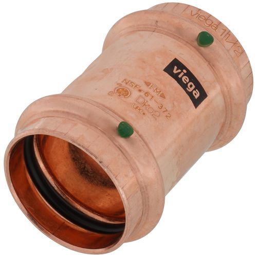 Main product image of 1-1/2" ProPress Copper Coupling w/ Stop