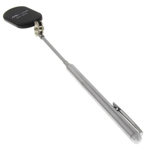 Main product image of 1" x 2" Oval Mirror w/ Pocket Clip & Insulated Head (7" to 19" Extension)