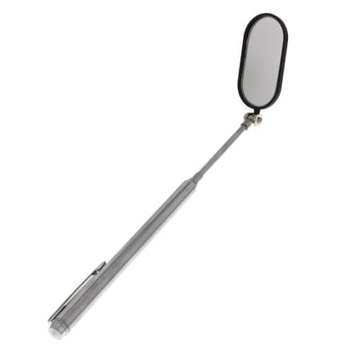 Main product image of 1" x 2" Oval Mirror w/ Pocket Clip & Insulated Head (7" to 19" Extension)