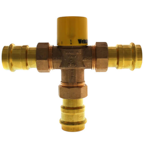 78104W stone 78104W 1" Pro Connect Press Mixing Valve, 150 PSI (Lead Free)