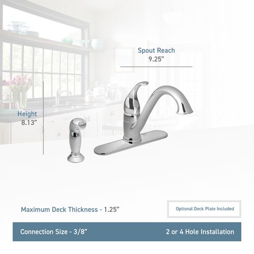 Main product image of Camerist 1 Handle Kitchen Faucet, 1.5 GPM, 7840 (Chrome)