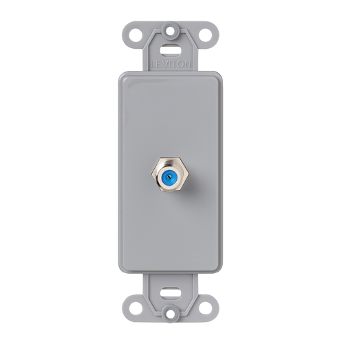 Main product image of Decora Insert, F Connector (Gray)