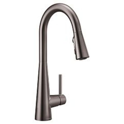 Main product image of Sleek Black Stainless 1 Handle Pulldown Kitchen Faucet, 7864BLS