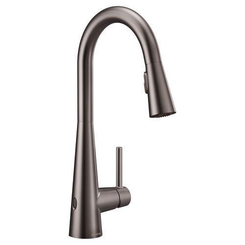 Main product image of Sleek Black Stainless 1 Handle Pulldown Kitchen Faucet, 7864EWBLS