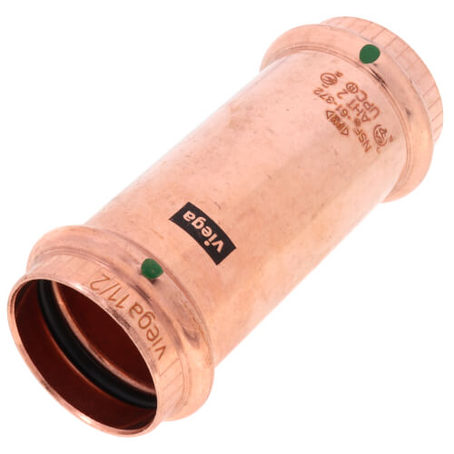 1-1/2" ProPress Extended Copper Coupling - No Stop (Lead Free)