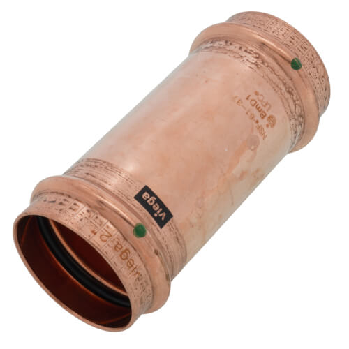 2" ProPress Extended Copper Coupling - No Stop (Lead Free)