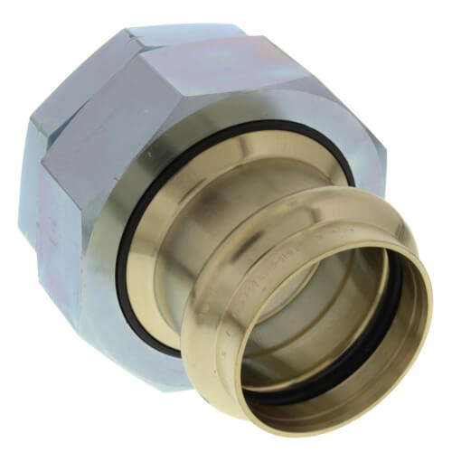 Main product image of 1-1/2" ProPress Bronze Di-electric Union (P x FNPT), Lead Free
