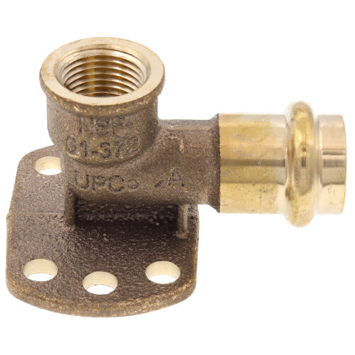 Main product image of 1/2" x 3/8" Bronze 90° Drop Ear Elbow (Lead Free)