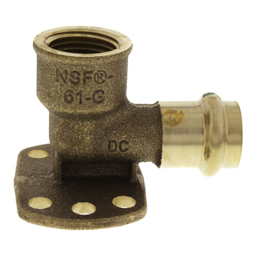 2-Pack VIEGA 77552 Propress Bronze 90-Degree Elbow with Female 1 x 1 P x Female NPT 2-Pack VIEGA 77552 Propress Bronze 90-Degree Elbow with Female 1 x 1 P x Female NPT