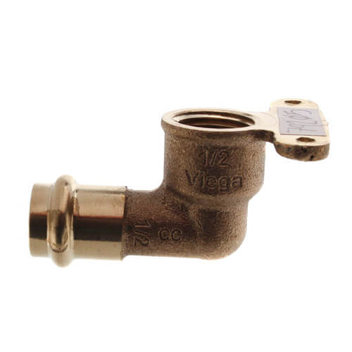 Main product image of 1/2" Bronze ProPress 90° Hi Ear Elbow (Lead Free)