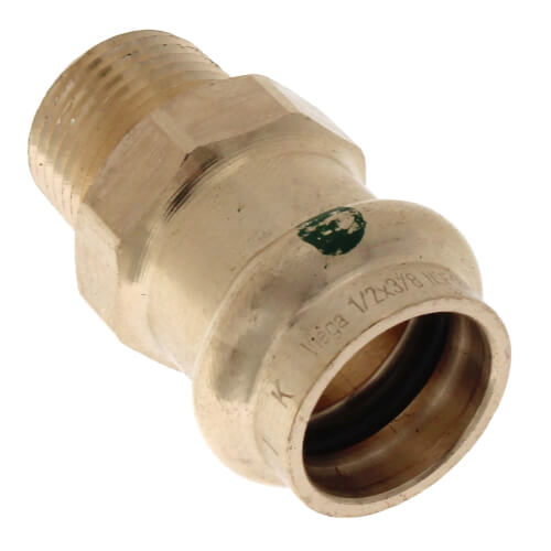 Main product image of 1/2" ProPress x 3/8" Male Bronze Adapter (Lead Free)
